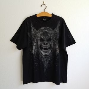 Vtg TapOut Samurai Mask Adult Tee